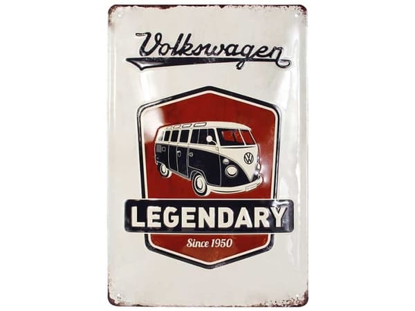 Metalskilt T1 bus Legendary 20x30cm