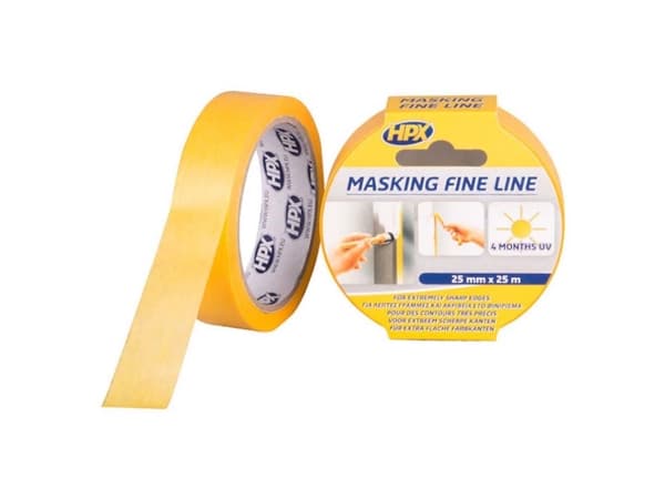 HPX masking fine line tape orange 25mm x 25m