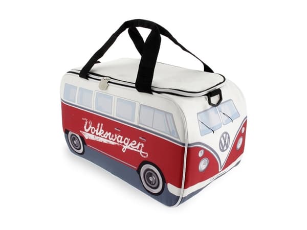 Jäähdytyslaukku, VW T1 bussi valkoinen/punainen 25 litraa