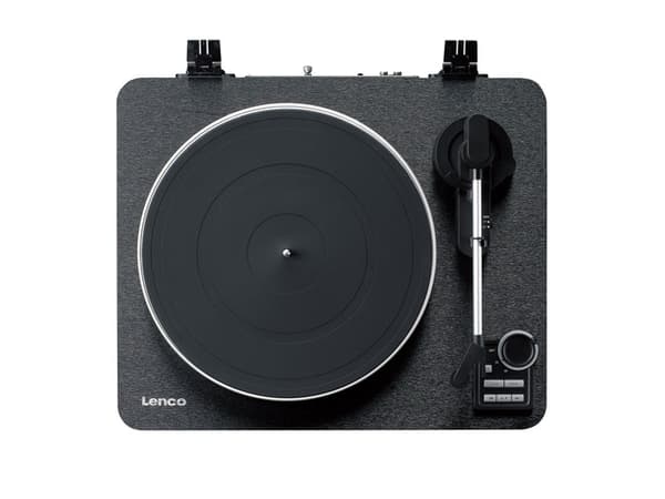 Lenco LBTA-165BK, Beltedrevet platespiller, Automatisk, Sort, Tre, Metall, 33,45 RPM