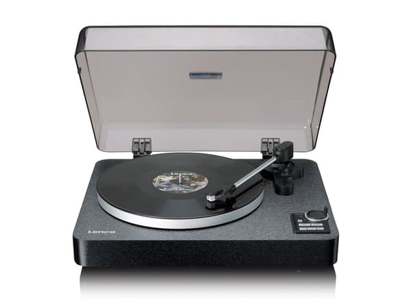 Lenco LBTA-165BK, Beltedrevet platespiller, Automatisk, Sort, Tre, Metall, 33,45 RPM