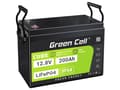 Pikkukuva 1 / 5: Green Cell CUBE LiFePO4 200Ah 12.8V 2560Wh litiumrauta-fosfaattiakku matkailuautoon, aurinkopaneeleihin, ruokarekkaan