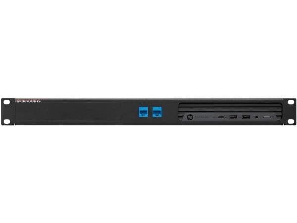 Rackmount.IT RM-HP-T2 - Monteringssett for nettverksenhet - rackmonterbar - kullsort - 1U - 19"