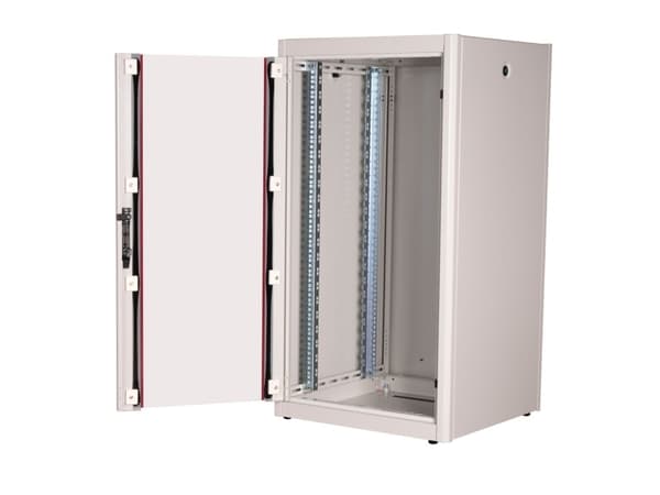 ROLINE 26.21.0031, Vapaasti seisova teline, 22U, 600 kg, Telinekiskot, Säädettävät jalat, 45.4 kg