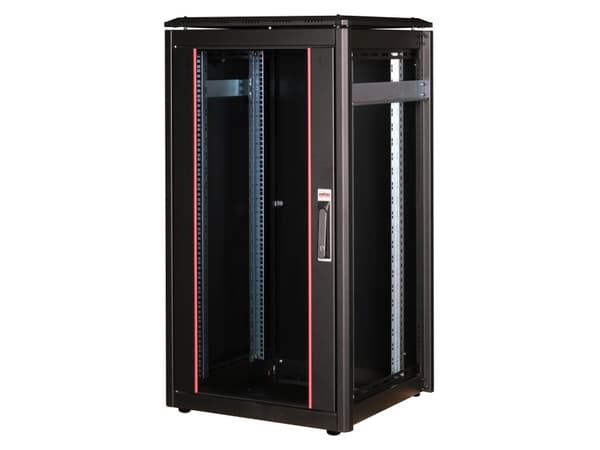 ROLINE 26.21.0218, Fristående rack, 22U, 600 kg, Kuggskenor, Justerbara fötter, 47,9 kg