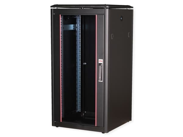ROLINE 26.21.0218, Fristående rack, 22U, 600 kg, Kuggskenor, Justerbara fötter, 47,9 kg