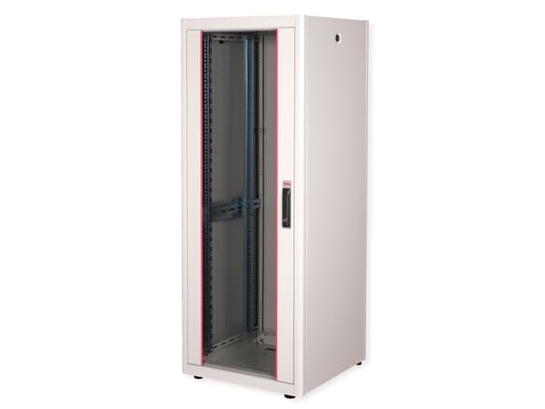 ROLINE 26.21.0037, Frittstående hylle, 32U, 600 kg, Rack skinner, Justerbare bein, 61 kg