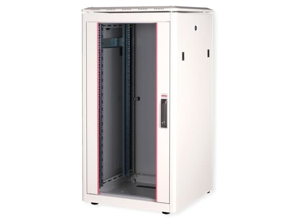 ROLINE 26.21.0049, Fristående rack, 22U, 600 kg, Kuggskenor, Justerbara fötter, 47,9 kg