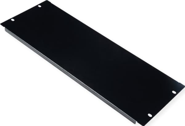 ROLINE 26.21.0096, Blank panel, Svart, Stål, 4U, 480 mm, 175 mm