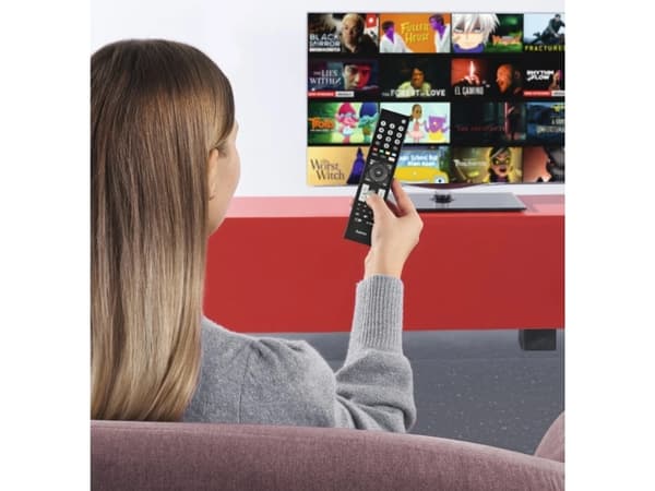 Hama 00221065, TV, IR trådlös, Tryckknappar, Svart