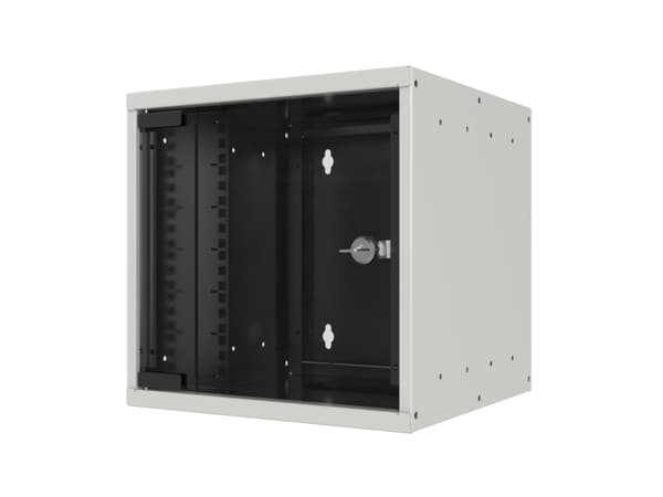 EFB Elektronik 10" seinäkiinnitteinen kotelo 6U syvyys 300mm 1-osainen RAL7035 (WGB-1006GR.30)