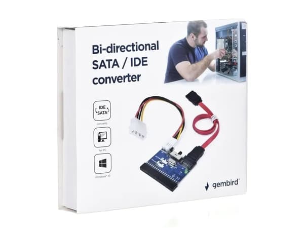Gembird Bi-directional SATA/IDE converter, IDE, SATA, JM20330, 52 mm, 48 mm, 12 g