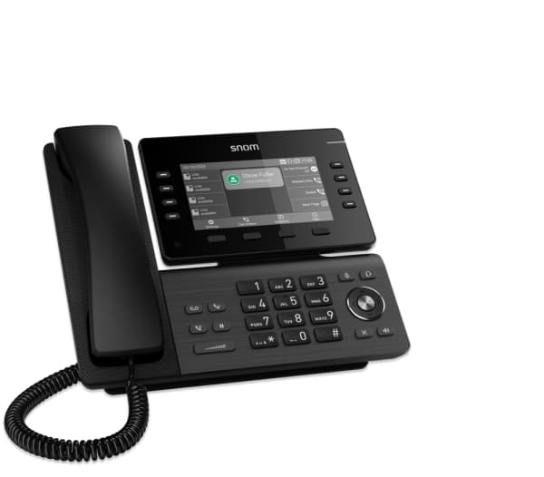 snom D812 - VoIP-telefon - SIP, SDP, RTP, RTCP, RTCP-XR, ICE, SIPS, SIP over TLS, SRTP, SRTCP - kanonmetallsvart