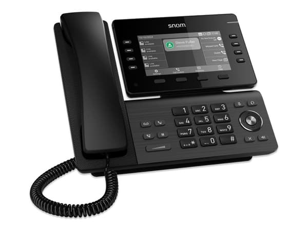 snom D812 - VoIP-telefon - SIP, SDP, RTP, RTCP, RTCP-XR, ICE, SIPS, SIP over TLS, SRTP, SRTCP - kanonmetallsvart