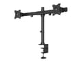Miniatyrbild 2 av 5: Multibrackets M Deskmount Basic Dual - Monteringssats (montering på skrivbord) - för 2 LCD-bildskärmar - stål, höggradig aluminium - svart - skärmsto