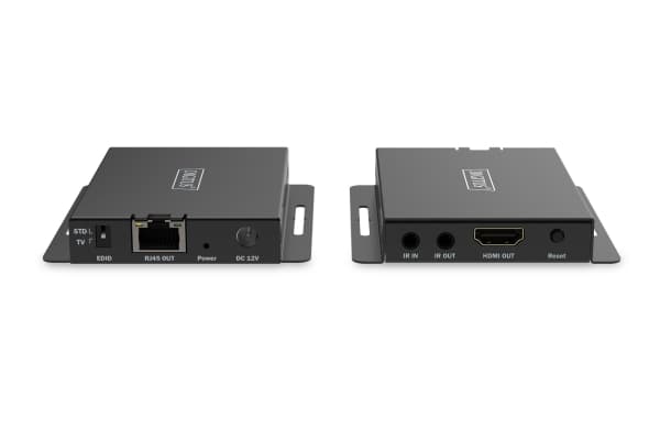 Digitus HDMI Extender Set, 4K/120Hz, 30 m, 3840 x 2160 pixels, AV transmitter & receiver, 40 m, Wired, Black, HDCP
