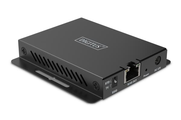 Digitus HDMI Extender Set, 4K/120Hz, 30 m, 3840 x 2160 pixels, AV transmitter & receiver, 40 m, Wired, Black, HDCP