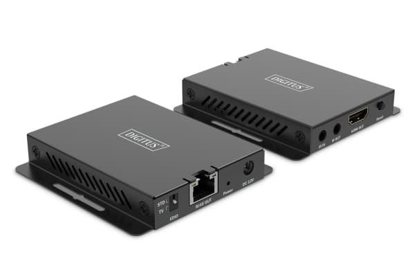 Digitus HDMI Extender Set, 4K/120Hz, 30 m, 3840 x 2160 pixels, AV transmitter & receiver, 40 m, Wired, Black, HDCP