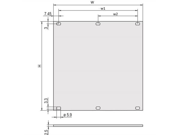 nVent SCHROFF 30847465 Etupaneeli 2 kpl