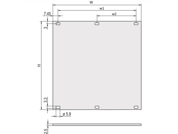 nVent SCHROFF 30847465 Etupaneeli 2 kpl