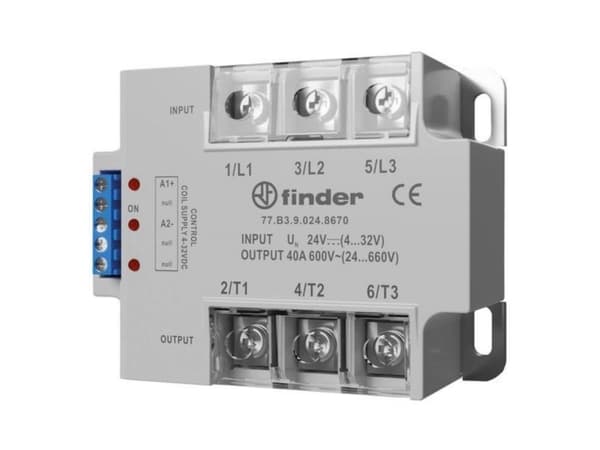 Finder Halvlederrelæ 77B182308650 40 A Koblingsspænding (max.): 660 V/AC Vekslende ved nulspænding 1 stk