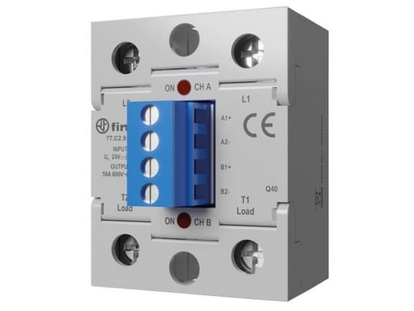 Finder Halvlederrelæ 77D190248250 60 A Koblingsspænding (max.): 280 V/AC Vekslende ved nulspænding 1 stk
