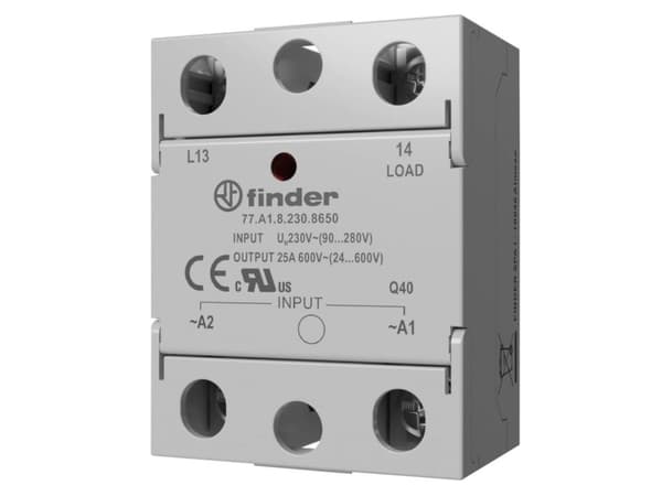 Finder Halvlederrelæ 77A390248671 25 A Koblingsspænding (max.): 660 V/AC Øjeblikkelig værdiskift 1 stk