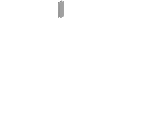 Schneider Spacial SF NSY2SP208 - Rackpanel - side - grå, RAL 7035 (en pakke 2)
