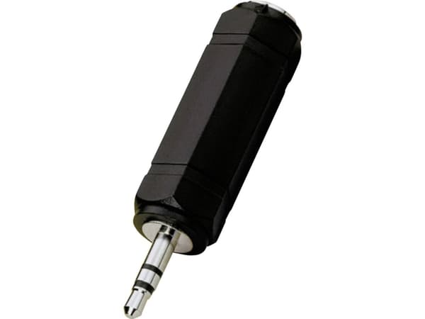 Monacor HA-36 Audio Adapter [1x Jacktilslutning 6,3 mm - 1x Jackstik 3,5 mm]