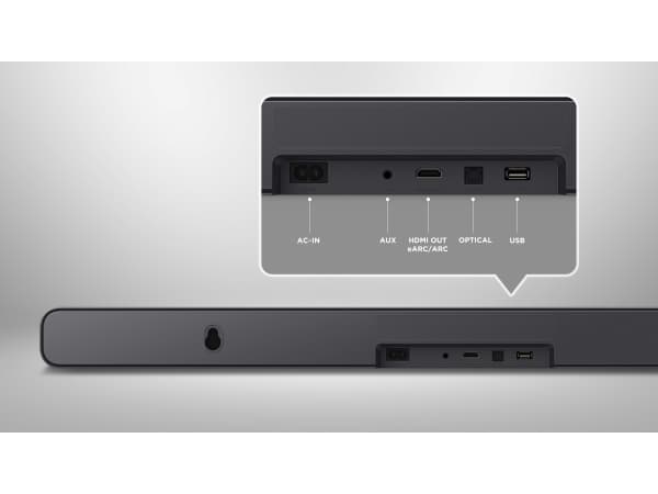 TCL S S45H, 2.0 kanaler, 50 W, DTS:X, Dolby Atmos, Dolby Digital Plus, Dolby MAT, Dolby Surround, Dolby TrueHD, Film, Musik, TV, 100 W, 96 dB