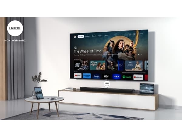 TCL S S45H, 2.0 kanaler, 50 W, DTS:X, Dolby Atmos, Dolby Digital Plus, Dolby MAT, Dolby Surround, Dolby TrueHD, Film, Musik, TV, 100 W, 96 dB