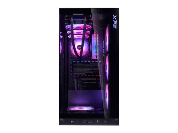 XPG Invader X BTF, Midi Tower, PC, Svart, ATX, micro ATX, Mini-ATX, SPCC, Härdat glas, 17,5 cm
