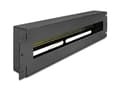 Miniatyrbilde 4 av 5: Delock 19" effektbryterlist med deksel og DIN-skinne 3 HE metall sort