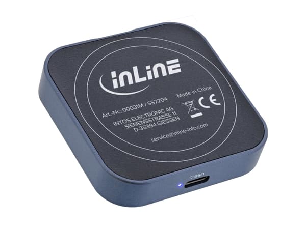 InLine 00031M, SSD-kabinett, M.2, M.2, PCI Express, Serial ATA III, 10 Gbit/s, USB-tilkobling, Grå