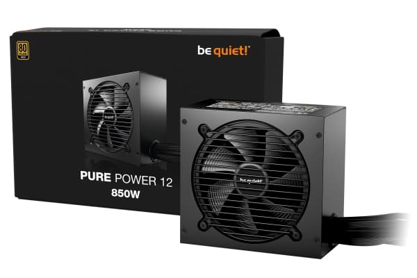 be quiet! Pure Power 12 - Strømforsyning (intern) - ATX12V 3.1/ EPS12V 2.92 - 80 PLUS Gold - AC 100-240 V - 850 watt - aktiv PFC - Europa - svart