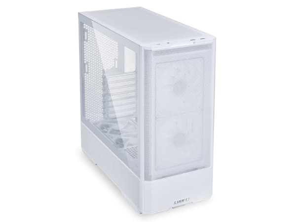Lian Li Lancool 207, Midi Tower, PC, Hvid, ATX, micro ATX, Mini-ITX, Stål, Hærdet glas, Spil