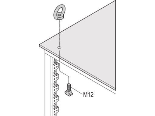 nVent SCHROFF 23130072 19 tuuman verkkokotelon kiinnitysmateriaali