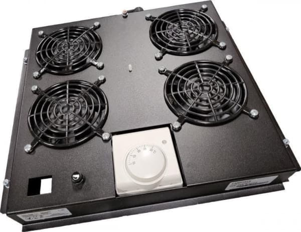 Lanview - Systemviftebrett - med 4 kjølevifter - AC 220/240 V - svart - 1U - 19"