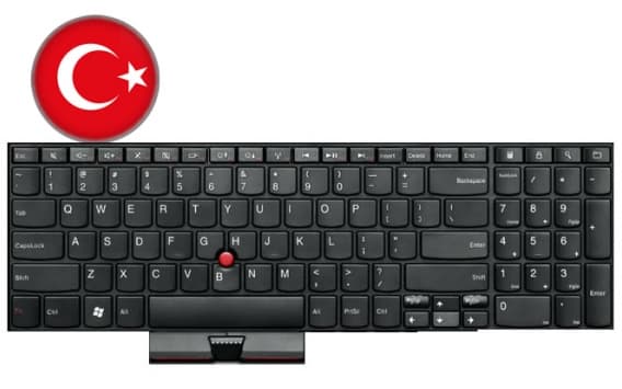 Lenovo 04W0900, Tangentbord, Turkisk, Tangentbord bakgrundsbelysning, Lenovo, ThinkPad Edge E520, Edge E525