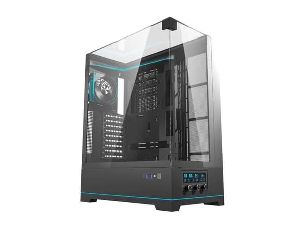 Darkflash datorchassi Darkflash DY450L PRO med fläkt (svart)