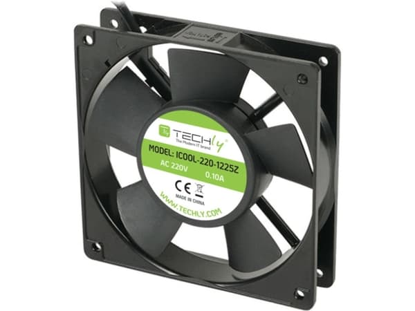 Vifte 120X120X25 mm 230V AC aluminium