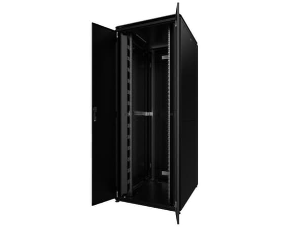 Lanview by Logon Data Line - Rack skåp - 800 x 1000 mm - golvstående - RAL 9005, svart - 42U - 19"