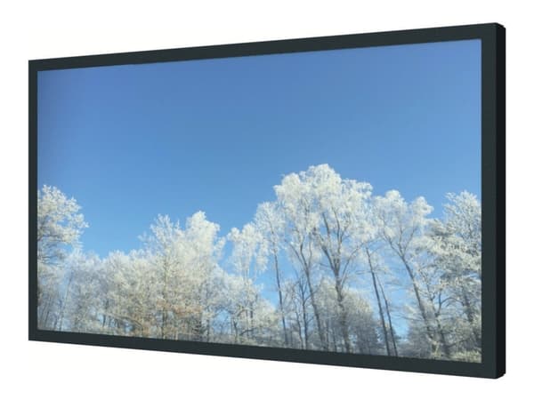 HI-ND Wall Casing PROTECT - Monteringssats (hölje) - liggande - för LCD-display - puderbelagd metall, polykarbonat - svart, RAL 9005 - skärmstorlek: