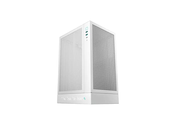 DeepCool CH170 DIGITAL - Mini-ITX - ingen strømforsyning (ATX / SFX / SFX-L) - hvit - USB/lyd