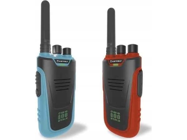 Ekids Kid's radio Blå - röd 3-6 km, KidyWolf Svart, Blå, Röd