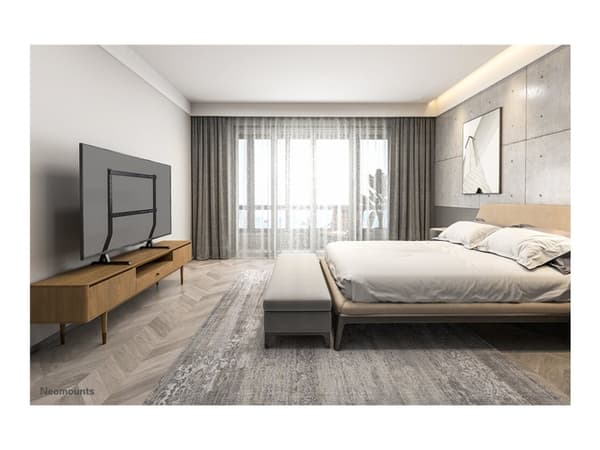 Neomounts DS45-430BL18 - Stativ - fast - for TV - stål - svart - skjermstørrelse: 45"-90" - skrivebordsstativ