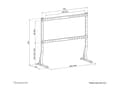 Miniatyrbilde 4 av 5: Neomounts DS45-430BL18 - Stativ - fast - for TV - stål - svart - skjermstørrelse: 45"-90" - skrivebordsstativ
