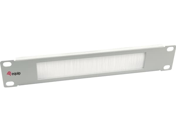 Equip 327533, Børstepanel, Lysegrå, Stål, 1U, China, 25,4 mm