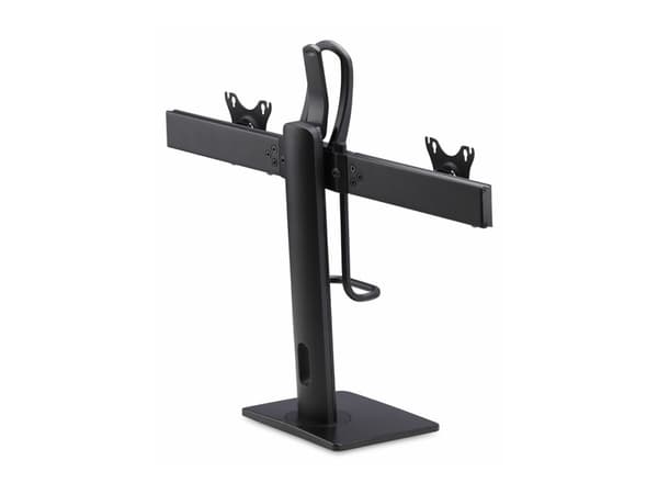 StarTech.com Crossbar Dual Monitor Desk Stand, Double 27inch Screens/VESA - Ställ - för 2 monitorer - plast, aluminium, stål - svart - skärmstorlek: