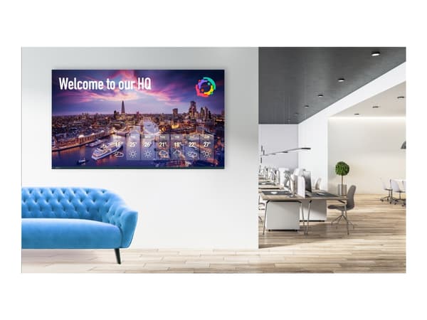 Avocor AVK-5510 - 55" Diagonalklasse K Series LED-bakgrunnsbelyst LCD-skjerm - QLED - intelligent skilting - Android - 4K UHD (2160p) 3840 x 2160 - H